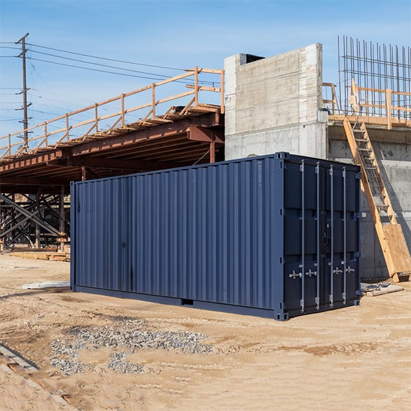 construction site storage containers range in size from 10 to 40 feet and have customizable capacity options